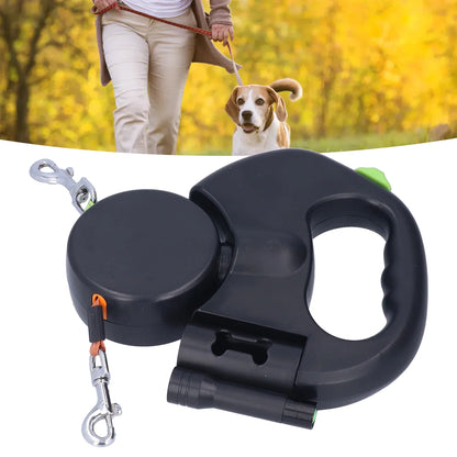 GlowLeash - Dubbelt indragbart reflexkoppel med LED-ljus
