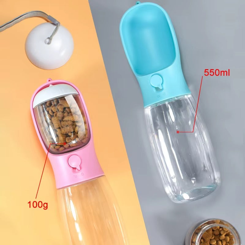 ElitePet Travel Bottle - Portabel vattenflaska för vatten och mat på språng